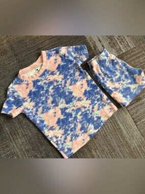 Tucker + Tate Kids Short Sleeve Tie-Dye Pj set